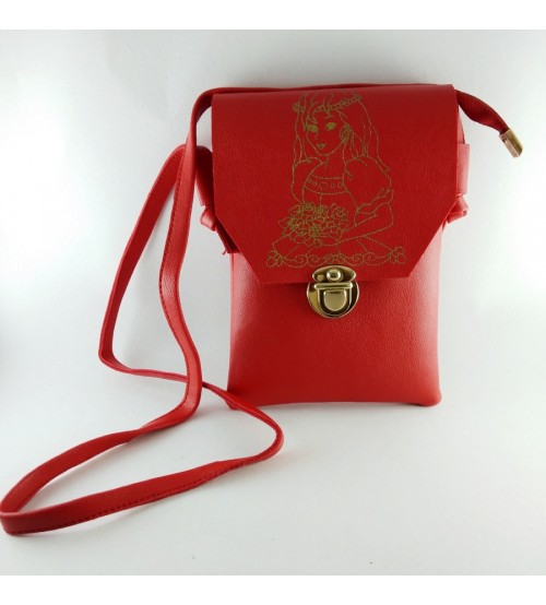 SMALL AND STYLISH BIG BOSS POUCH, RED (Ladies Bag)