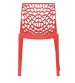 Cafetaria Chair, Molded PVC, Web Design, PVC Chair, Without Arm, Frame Molded With Chair, Color: Blue, Red, Yellow, White, Orange, Warranty: 12 Months