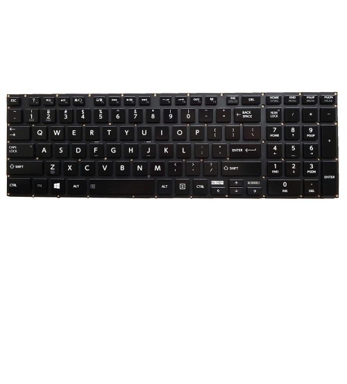 Toshiba Keyboard / Keypad for Toshiba Satellite Laptop for Model P55-A5312, P55t-A5116, P55T-A5118 with Back-lit